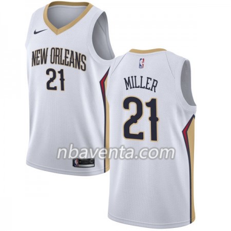 Camiseta Hombre New Orleans Pelicans Darius Miller 21 Nike 2017-18 Blanco Swingman